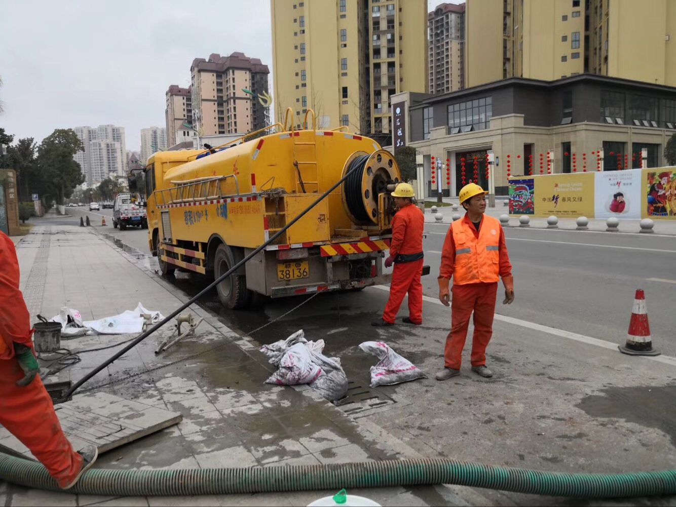 光山排污管道清淤-管道清洗